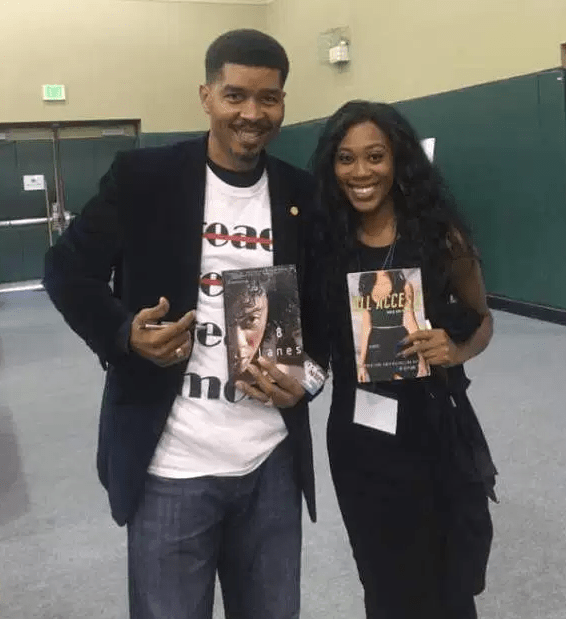 Denisha Hardeman with Omar Tyree