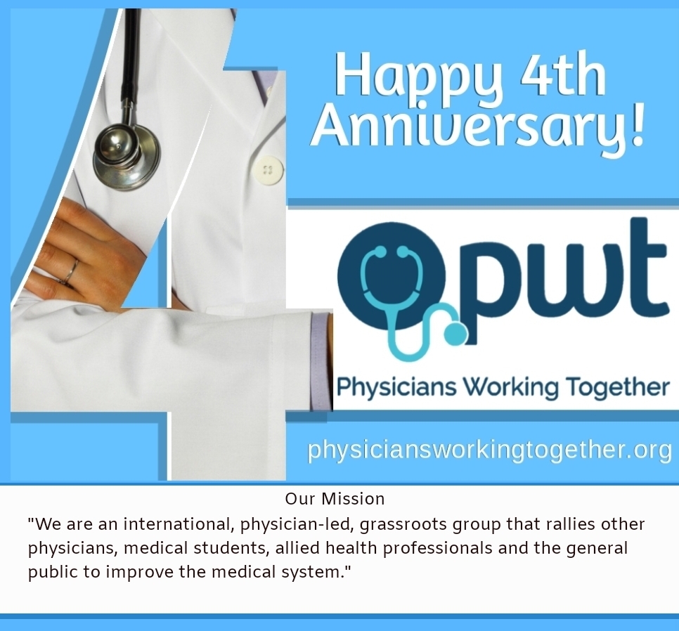 Physicians Working Together  Celebrate Their Quadrennial Anniversary!